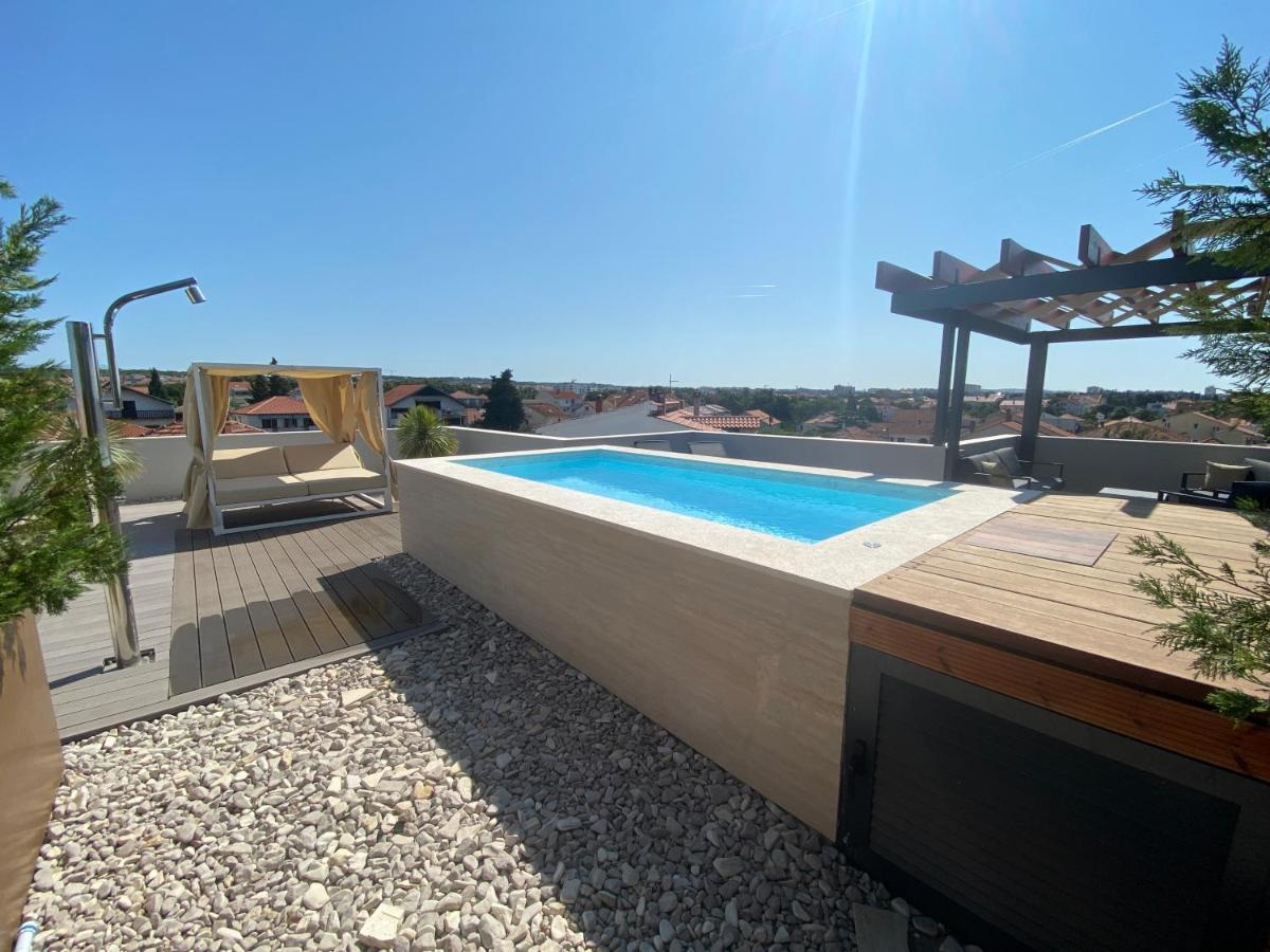 Shell Sky Luxury Penthouse With Private Pool Apartment Zadar Ngoại thất bức ảnh